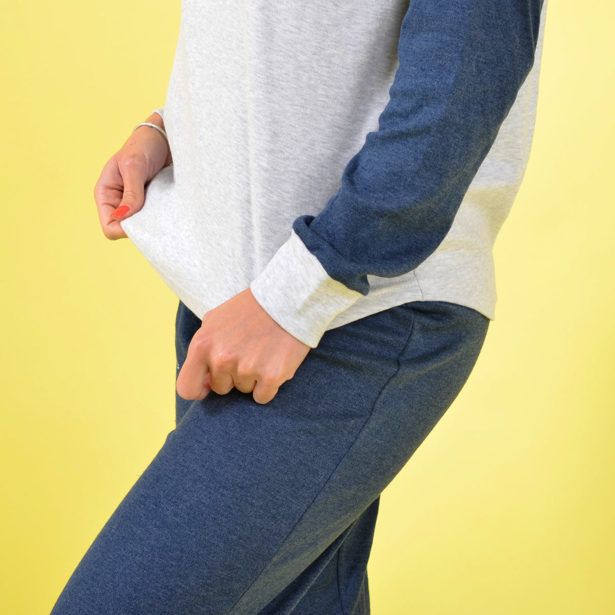 Pigiama Kappa modello sportivo in caldo cotone 22206 jeans mel