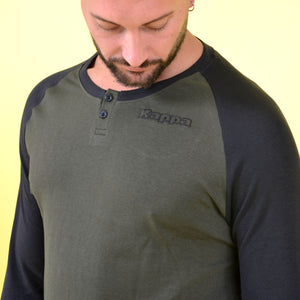 Pigiama uomo Kappa KMW22105-A caldo cotone verde militare