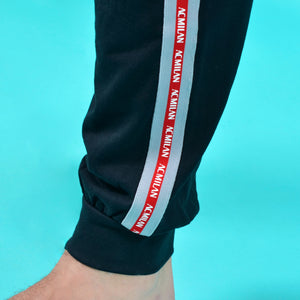 Pigiama uomo stile tuta Milan cotone felpato B2MI14133 nero