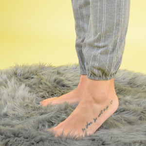 Pigiama donna Jadea 5163 lungo caldo cotone grigio