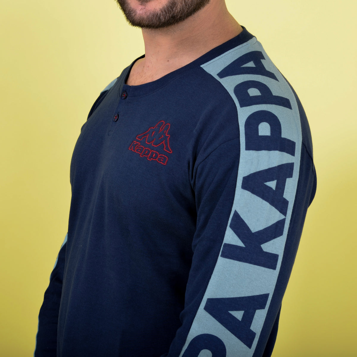 Pigiama uomo invernale Kappa KMW22100 caldo cotone blu