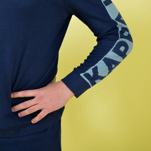 Pigiama uomo invernale Kappa KMW22100 caldo cotone blu