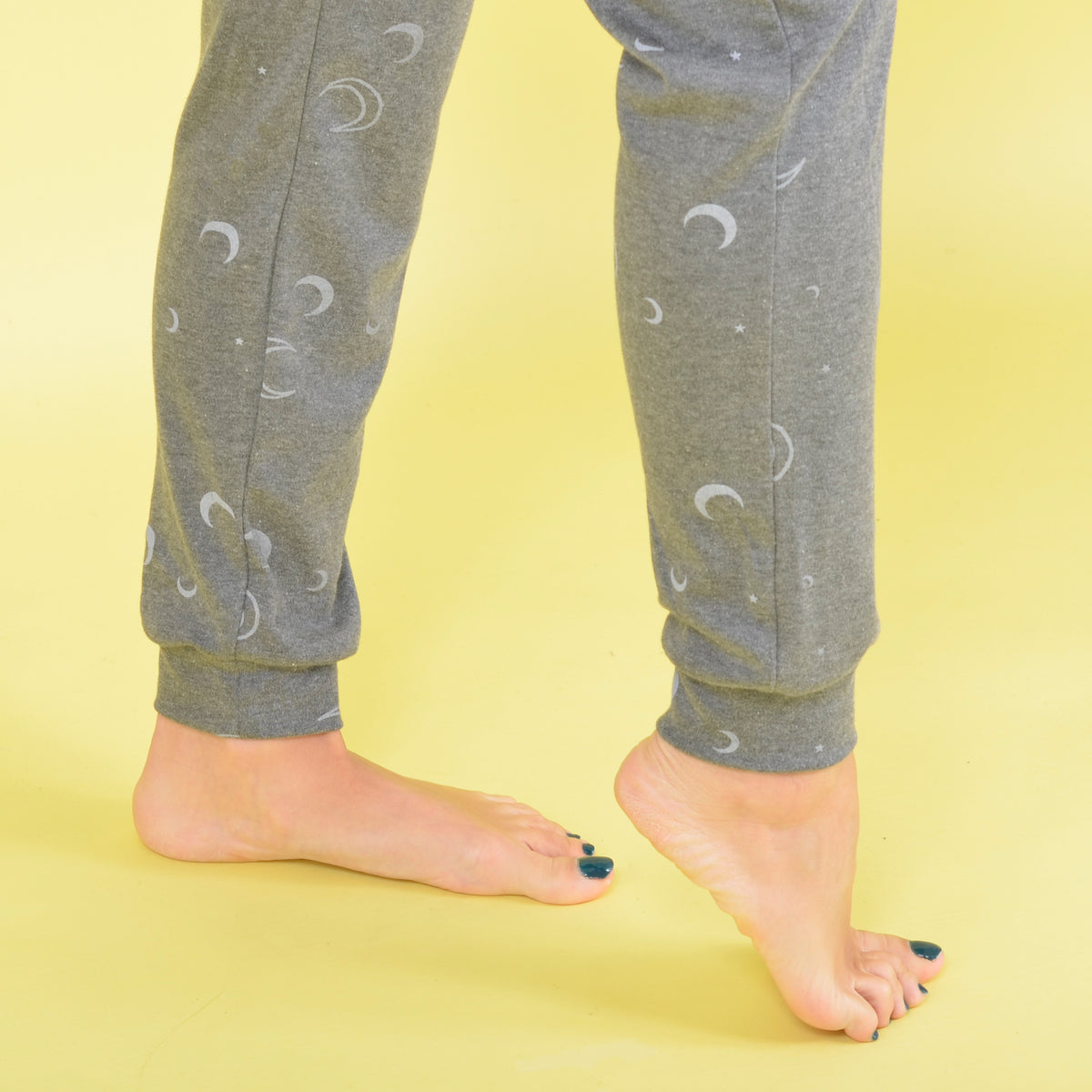 Pigiama donna invernale caldo cotone luna antracite Cotonella DDD66