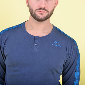 Pigiama Kappa navy interlock caldo 22107 sportivo