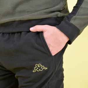 Pigiama tuta in pile micro polar mezza zip e taschino Kappa 22133 militare
