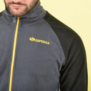 Tuta uomo pile micropolar con zip Superga piombo SMW22332