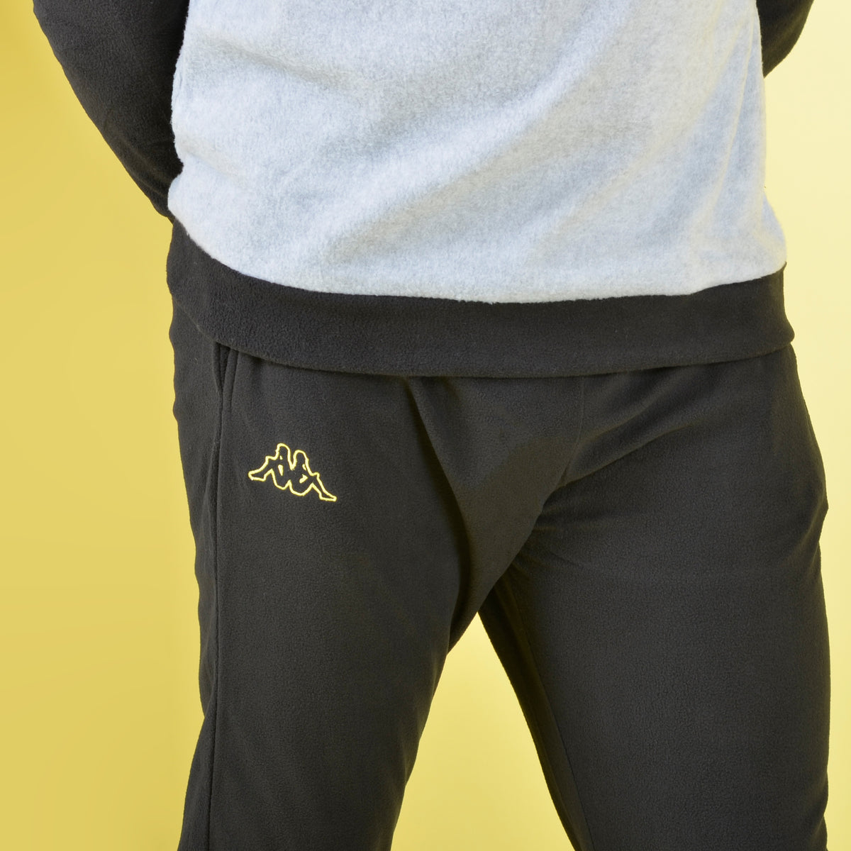 Pigiama tuta in pile micro polar mezza zip Kappa 22131 caviar