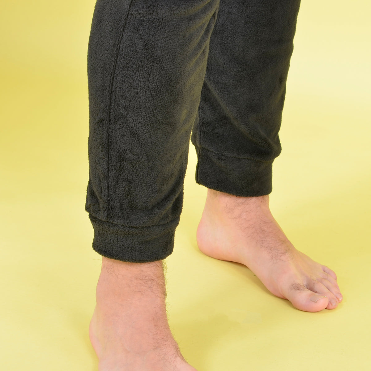 Pigiama caldo uomo coral mezza zip collo alto nero Kappa 22141