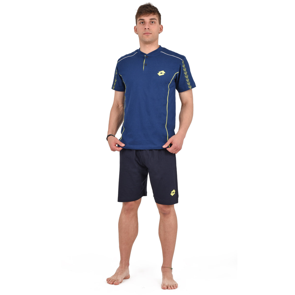 Pigiama uomo estivo Lotto LP1111 100% cotone