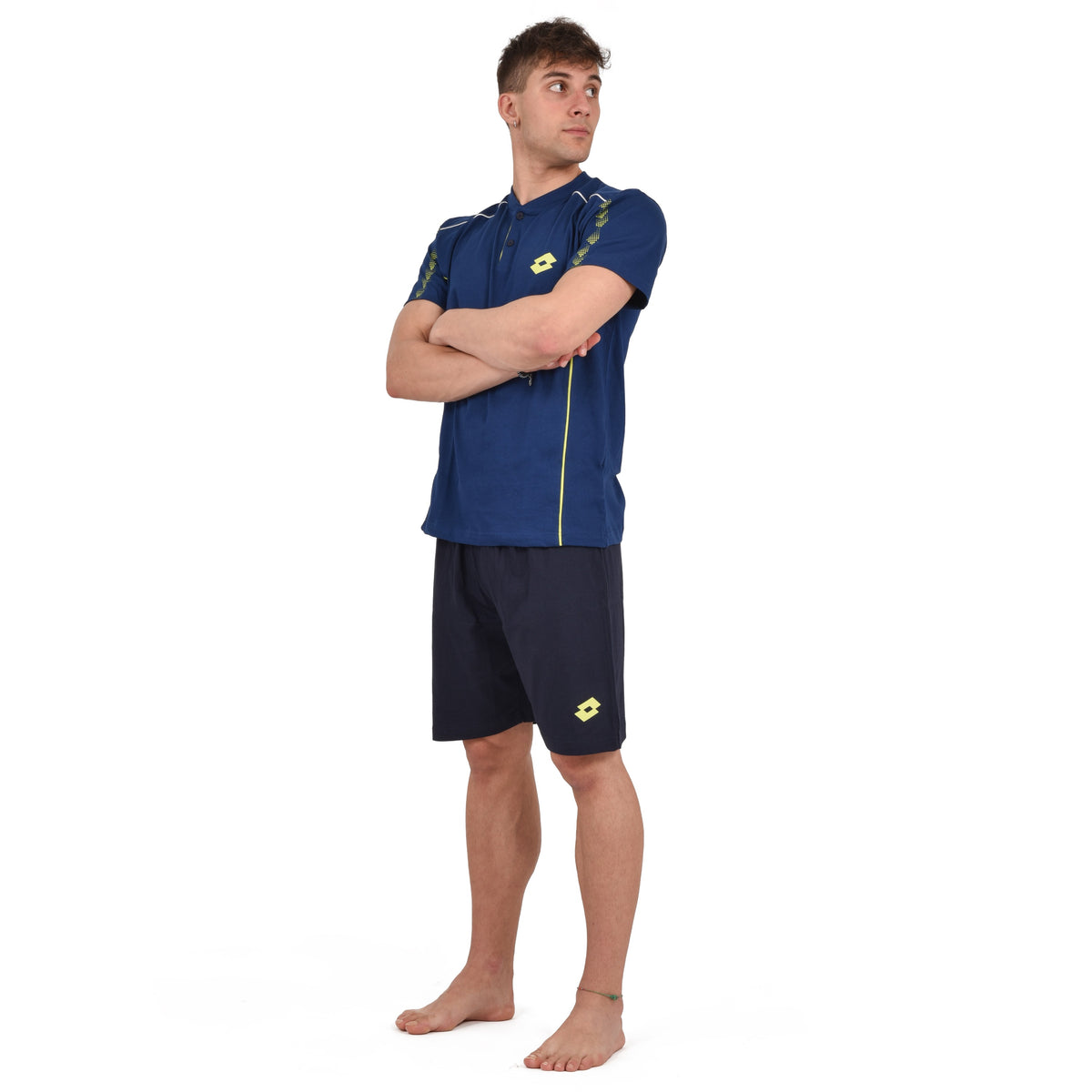 Pigiama uomo estivo Lotto LP1111 100% cotone