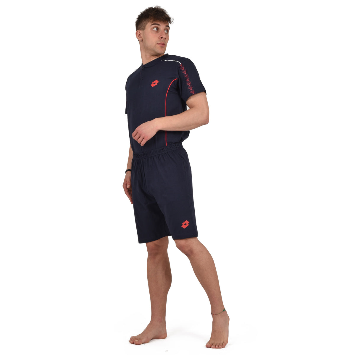Pigiama uomo estivo Lotto LP1111 100% cotone