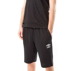 Pigiama uomo corto cotone Umbro completo casa nero 10202