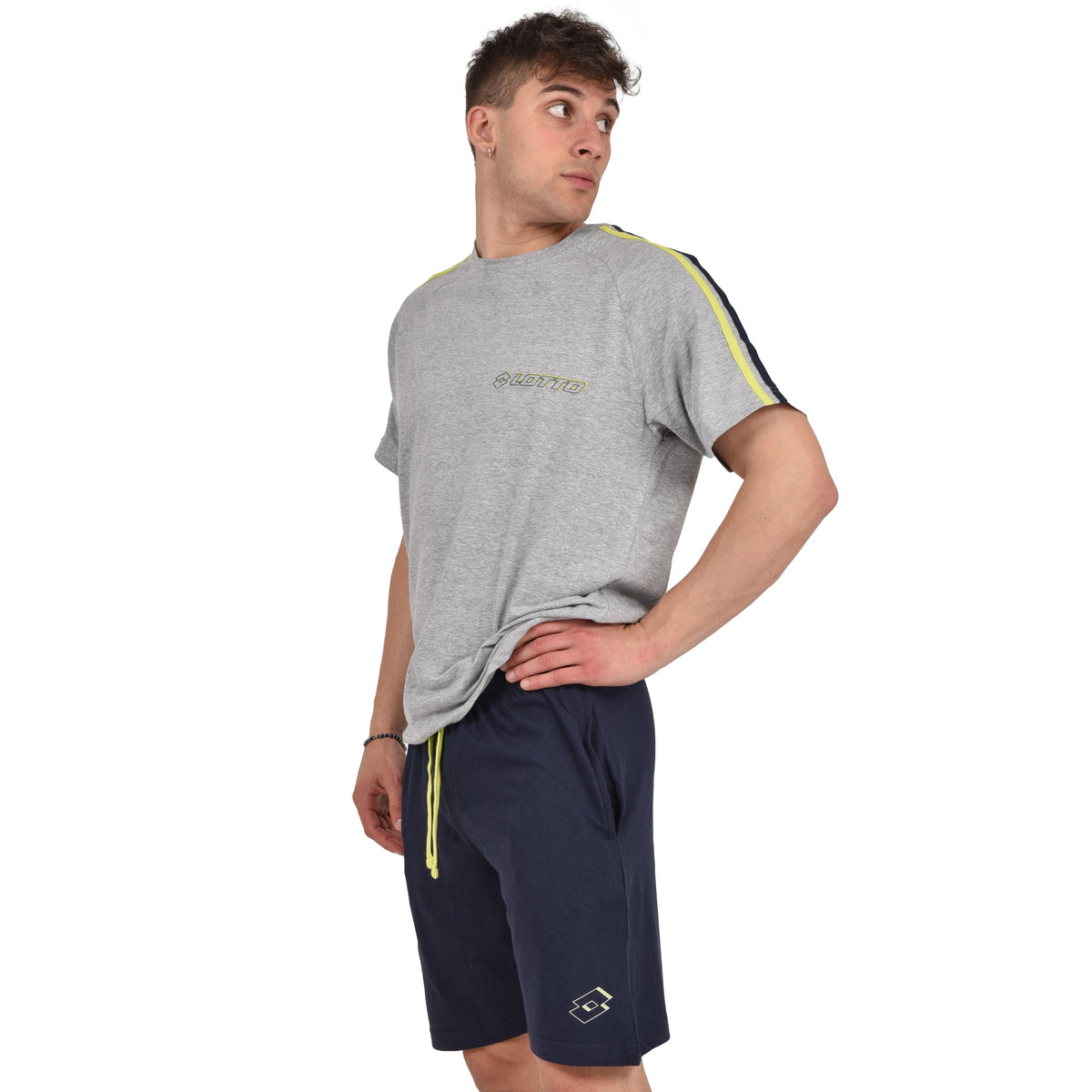 Pigiama uomo estivo corto Lotto LP1123 cotone