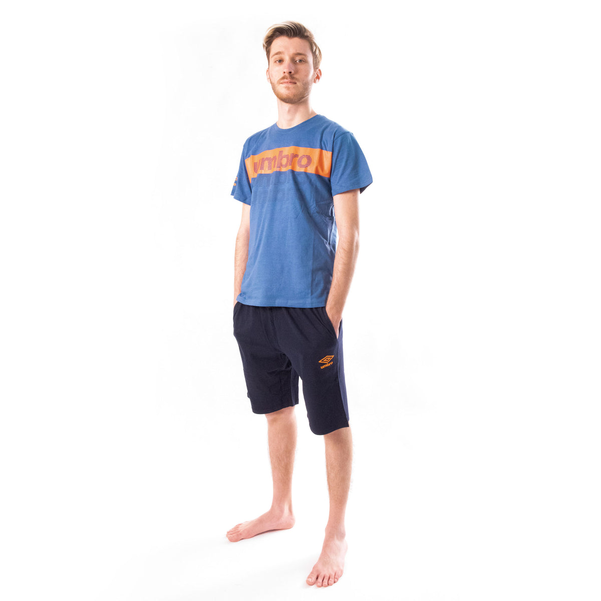 Pigiama uomo corto cotone Umbro completo casa avion 10202