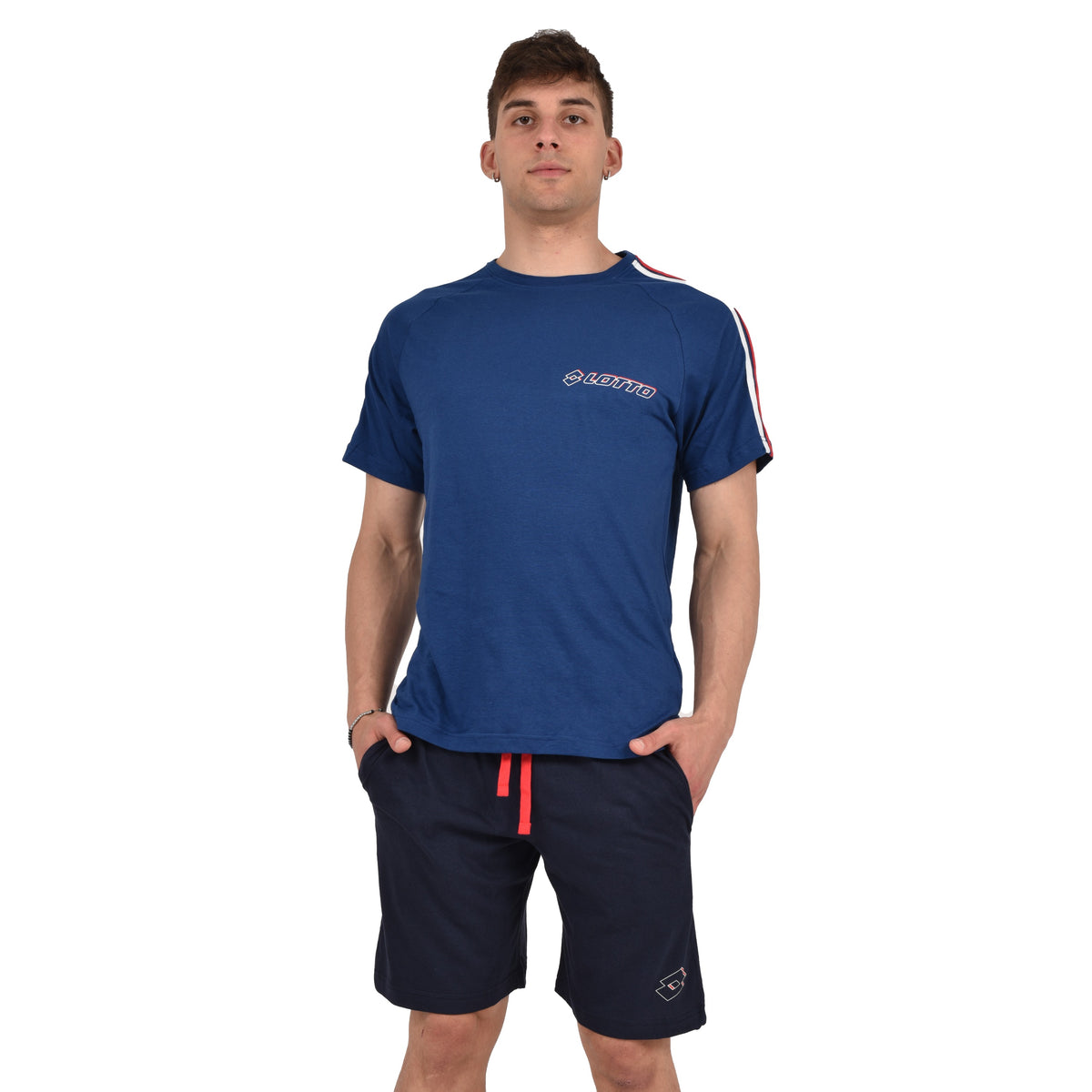 Pigiama uomo estivo corto Lotto LP1123 cotone