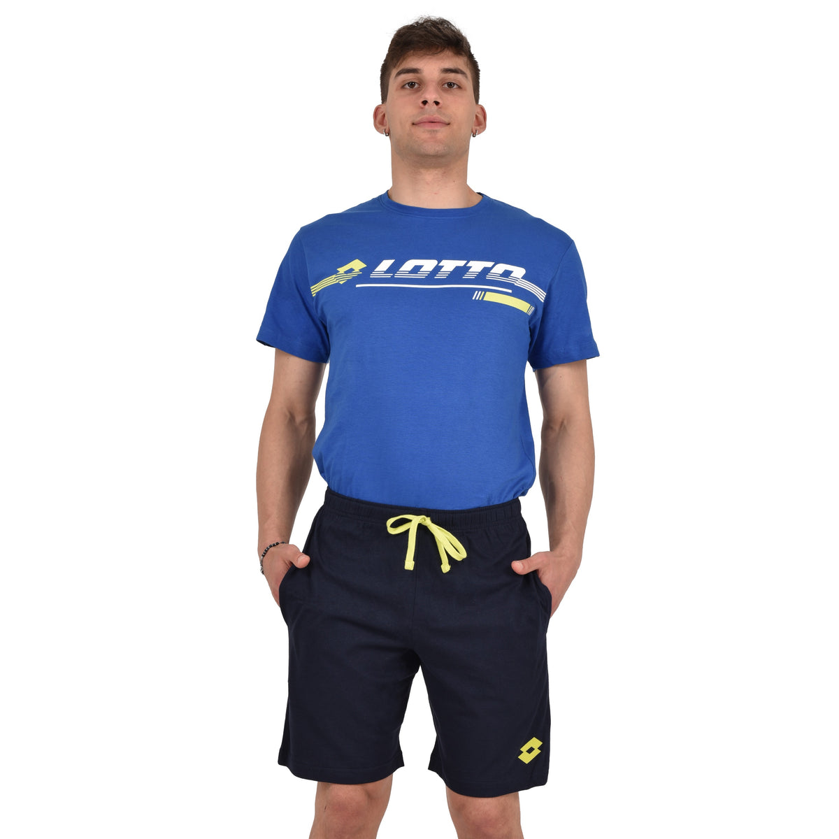 Pigiama uomo estivo corto Lotto LP1128 cotone