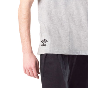 Pigiama uomo cotone canotta + pantaloncino Umbro 10207 grigio