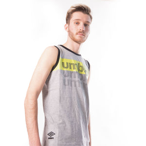 Pigiama uomo cotone canotta + pantaloncino Umbro 10207 grigio