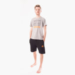 Pigiama uomo corto cotone Umbro completo grigio nero 10200