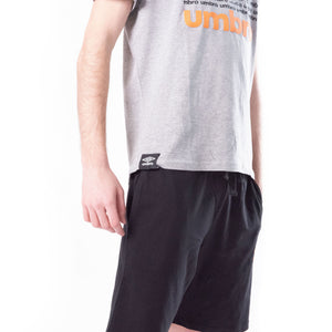 Pigiama uomo corto cotone Umbro completo grigio nero 10200