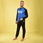 Pigiama uomo Inter serafino cotone leggero B2IN14120 royal