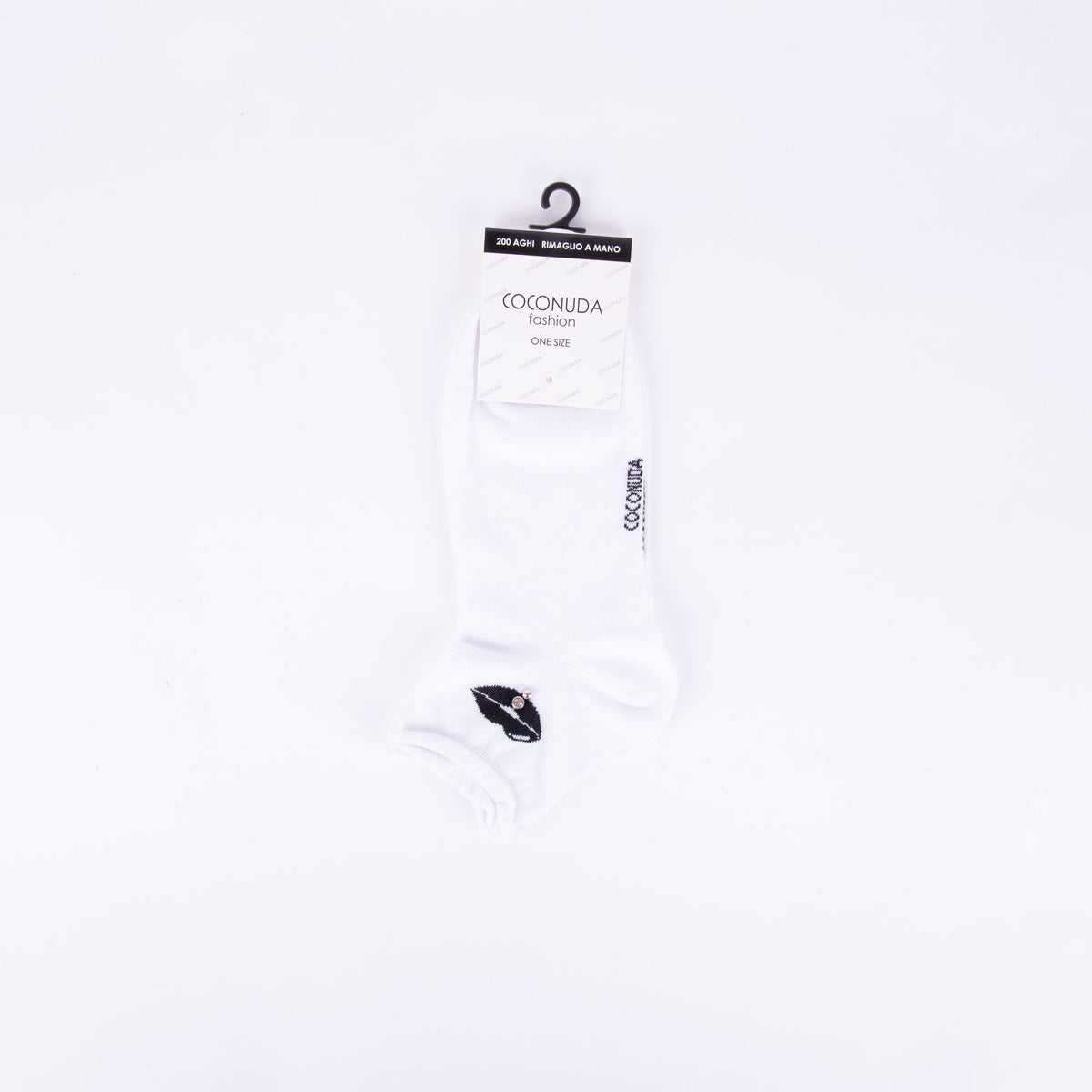 Calzino corto donna Coconuda fashion 05 bianco
