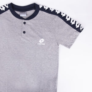 Pigiama ragazzo Lotto LP8029 corto cotone grigio melange