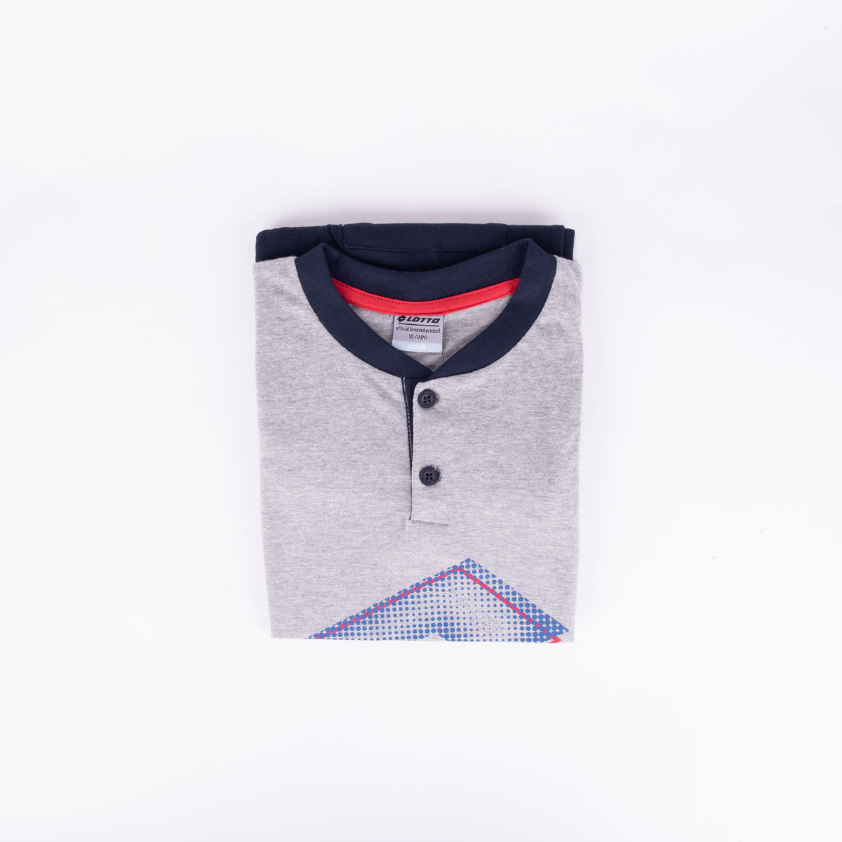 Pigiama ragazzo Lotto LP8025 corto cotone grigio melange