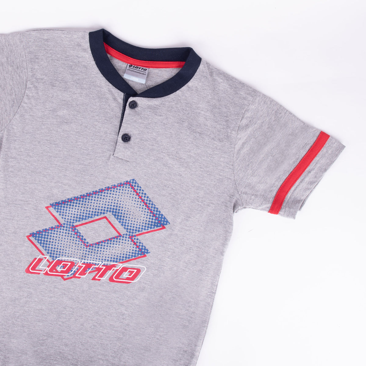 Pigiama ragazzo Lotto LP8025 corto cotone grigio melange