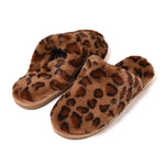 Pantofole maculato ecopelliccia Preziosa 0046 marrone