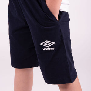 Pigiama tuta bambino Umbro 65035B corto in cotone bianco