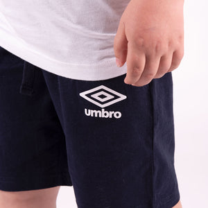 Pigiama tuta bambino Umbro 65035B corto in cotone bianco