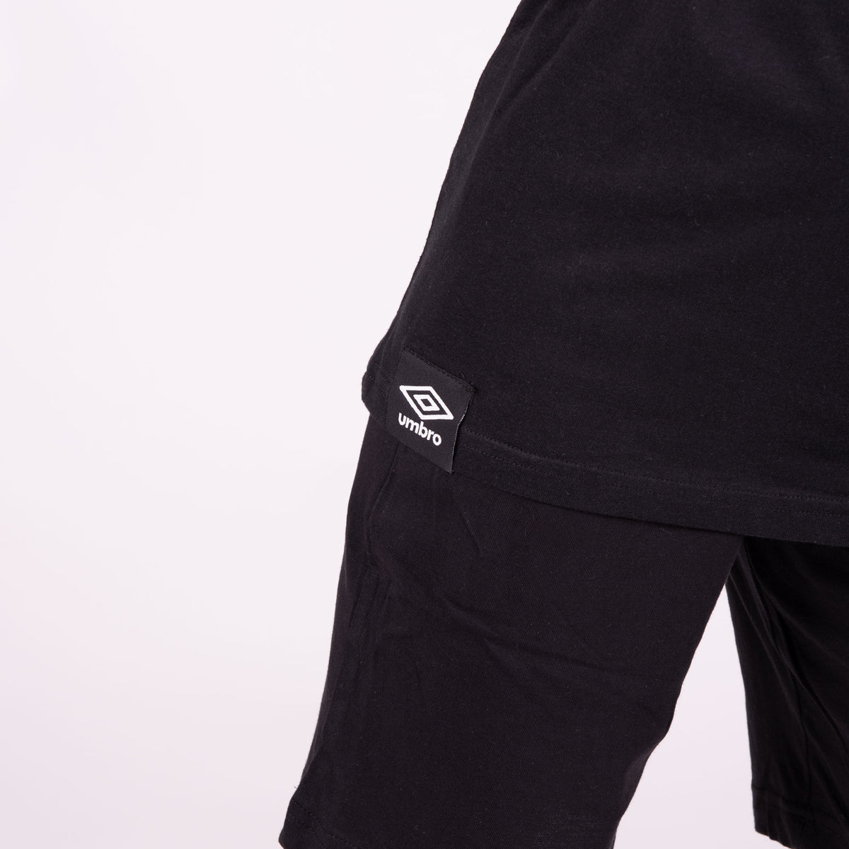 Pigiama tuta bambino Umbro 65035B corto in cotone nero