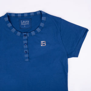 Pigiama donna Laura Biagiotti 96380 corto blu