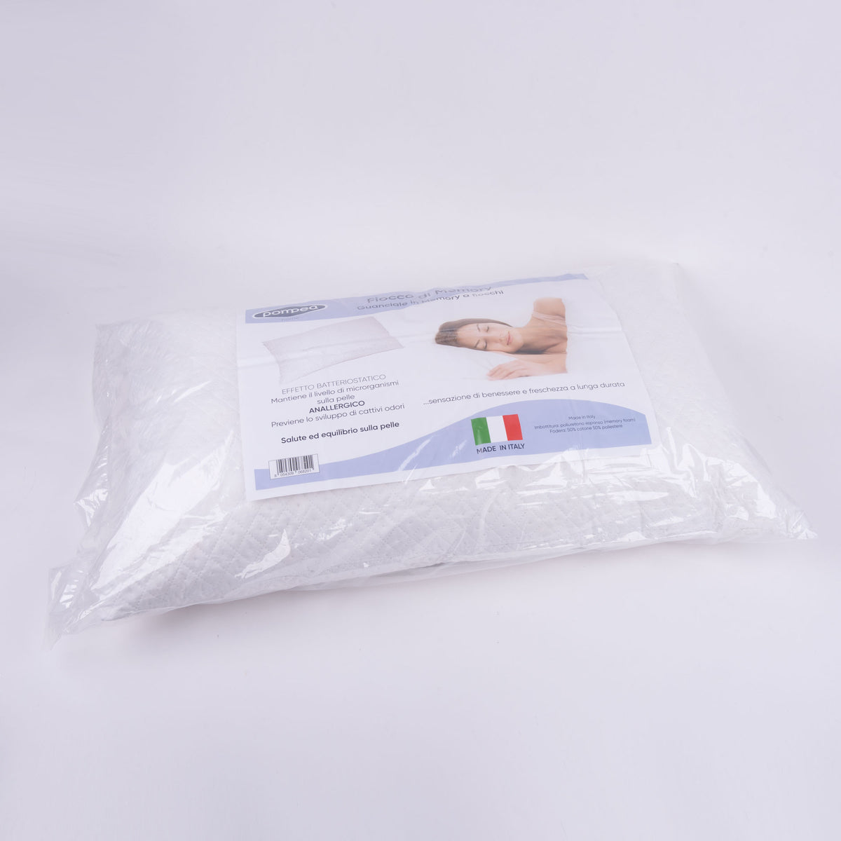 Guanciale Pompea Fiocco di Memory 50*80 made in italy