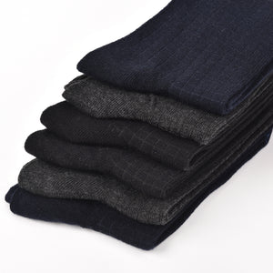 Calze uomo corte Meritex caldo cotone a fantasia 1211 6 paia