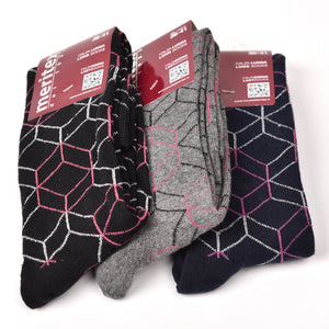 Calze lunghe gambaletto caldo cotone Meritex 6589 A 3 paia