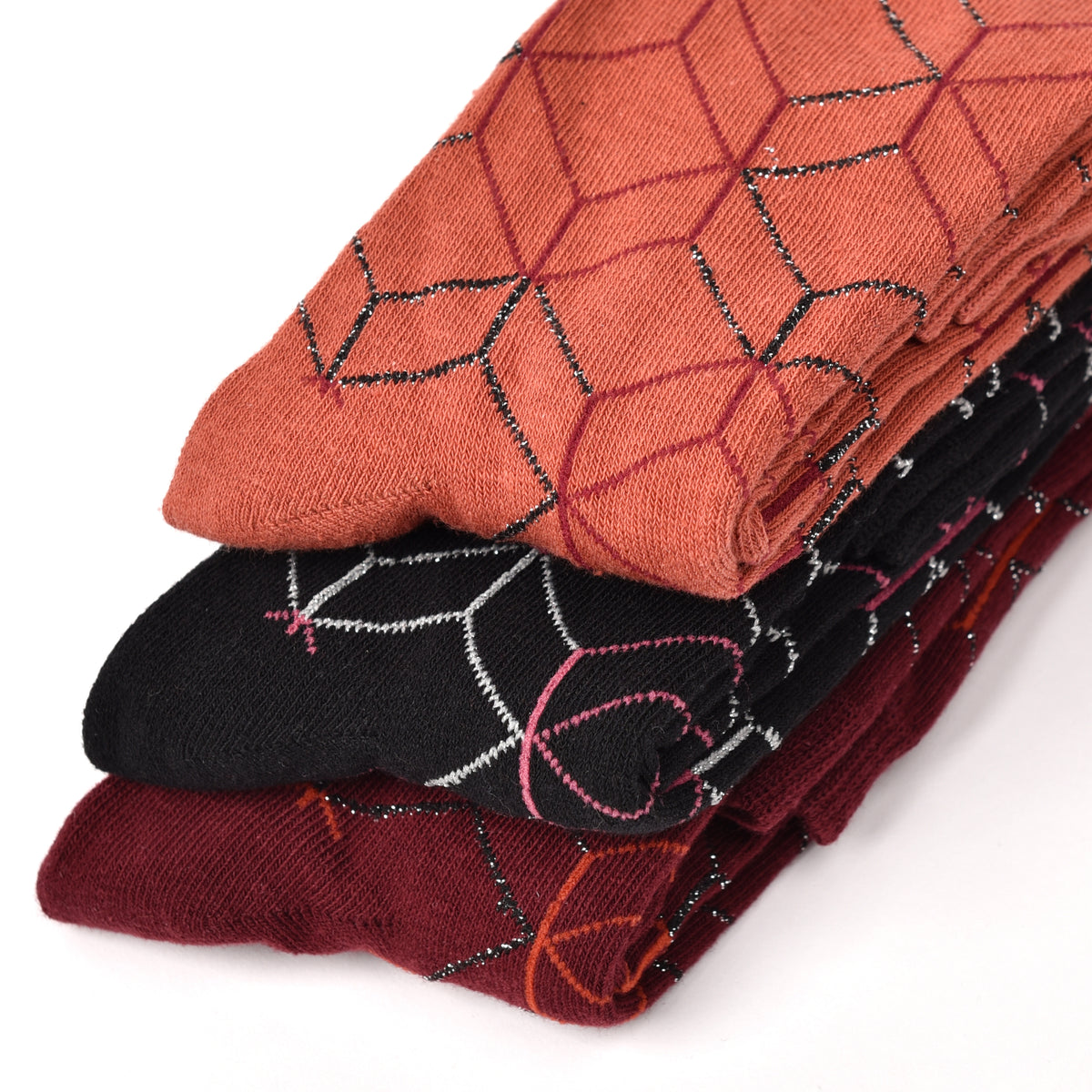 Calze lunghe gambaletto caldo cotone Meritex 6589 B 3 paia