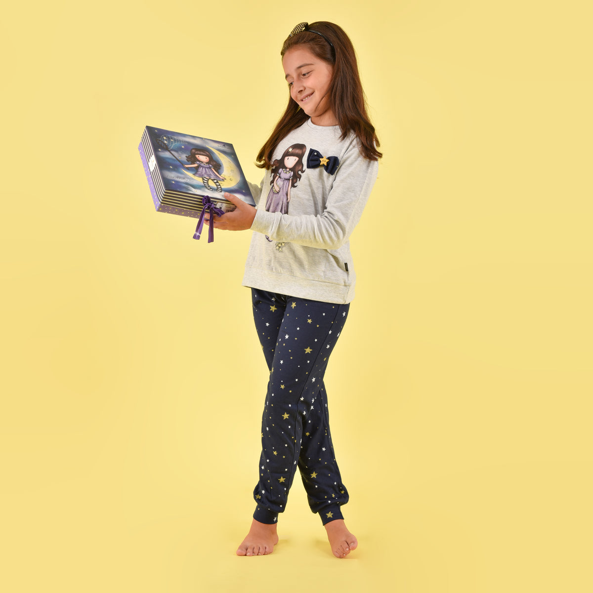 Pigiama bambina invernale Santoro Gorjuss 56624 caldo cotone