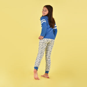 Pigiama bimba Disney 54386 caldo cotone azzurro Brontolo