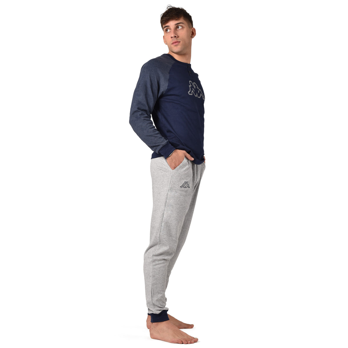 Pigiama uomo Kappa caldo cotone sportivo KMW 23910 -A