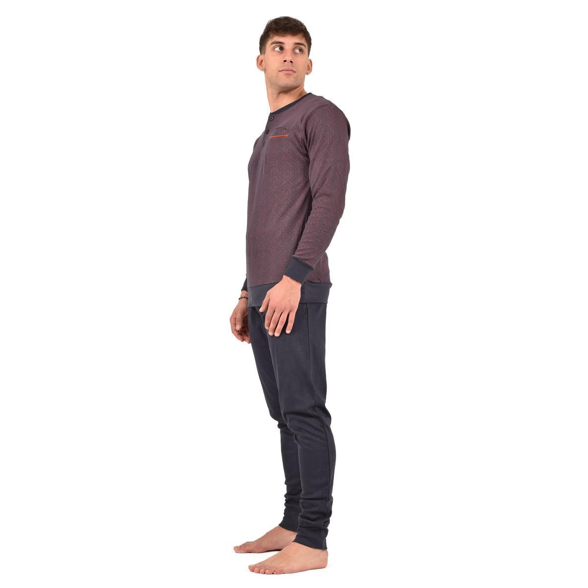 Pigiama uomo caldo cotone interlock Karel SE5440