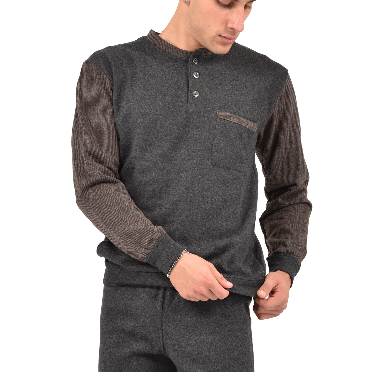Pigiama uomo punto milano caldissimo Karel SE5417