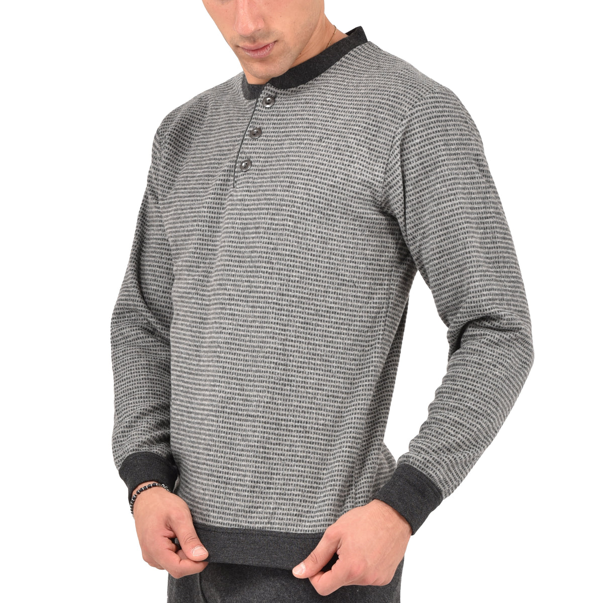 Pigiama uomo caldo e morbido punto milano Karel SE5401