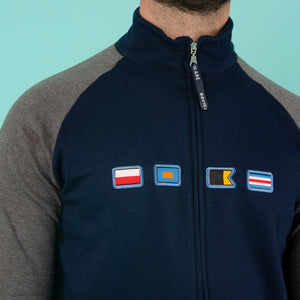 Pigiama uomo Navigare 2141251 aperto felpato navy