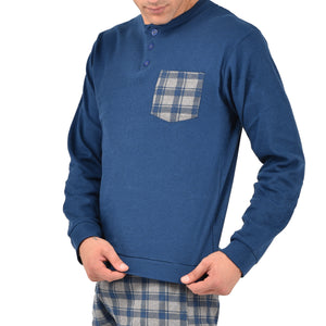 Pigiama uomo invernale Ambro U8004.23 in caldo cotone
