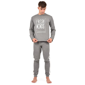 Pigiama uomo invernale Ambro U8011.23 caldo cotone