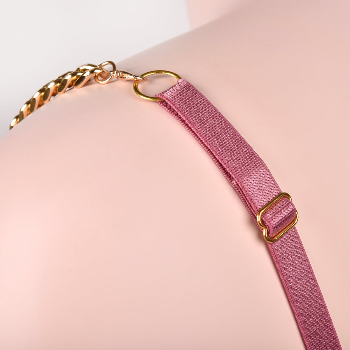 Coordinato rose Push-up + Brasiliana catena Love and Bra 54097