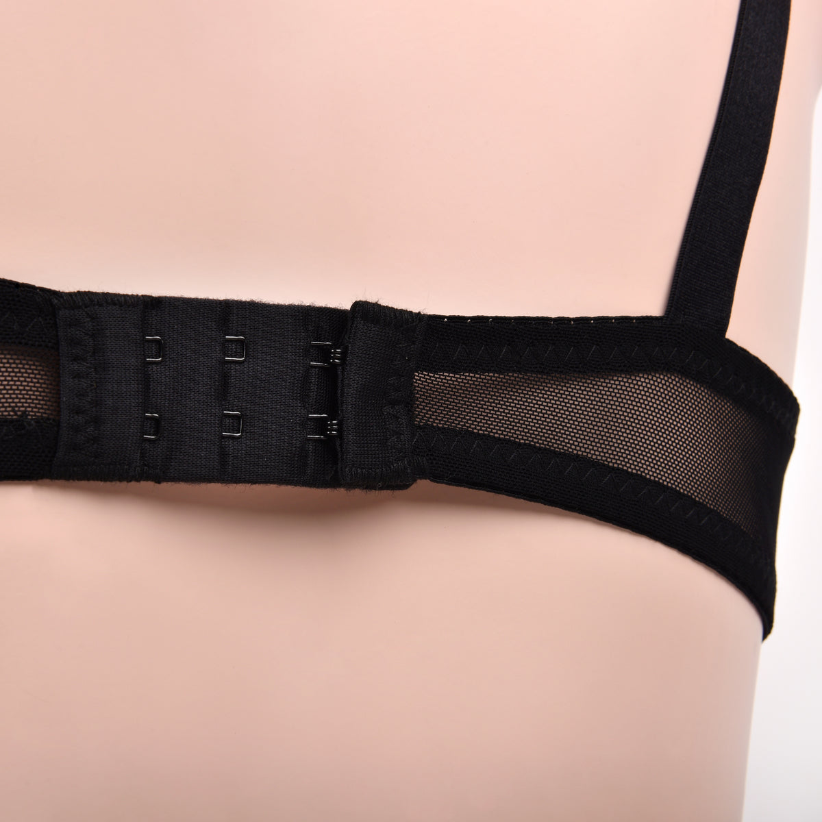 Coordinato Push-up + Brasiliana strass e pizzo nero 53695 Love and Bra