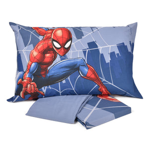 Completo letto Spiderman sopra + sotto + federa 100% cotone